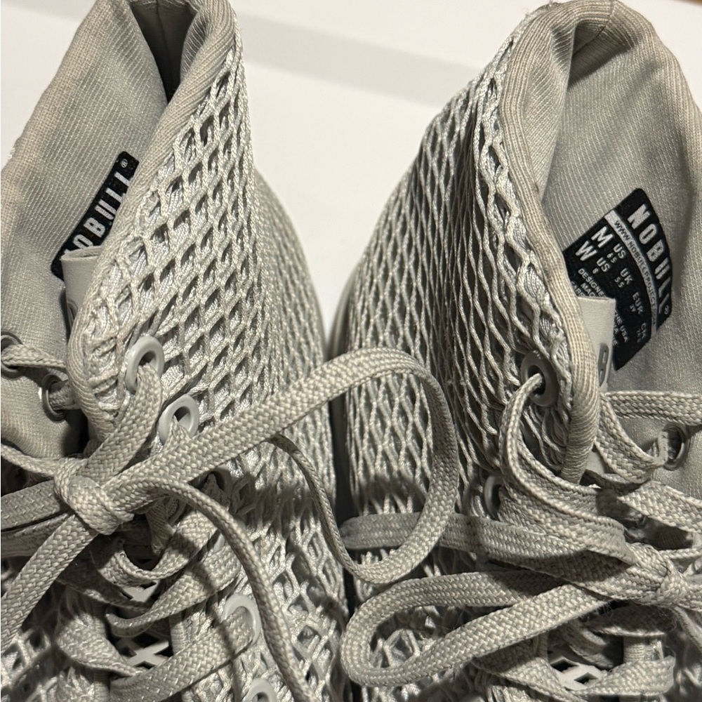 NOBULL High Top Trainer Womens 8 Grey Cross Training Athletic Shoes - Picture 4 of 8
